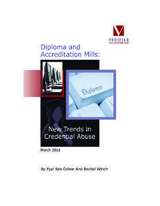 Diploma and Accreditation Mills: New Trends in