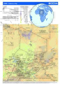 CHAD - Reference Map Elevation (meters) Legend National capital