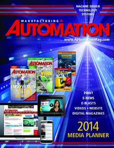 MACHINE DESIGN TECHNOLOGY SYSTEMS www.AutomationMag.com