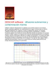 DESCAR software · difusores submarinos y contaminación marina Software realizado íntegramente en castellano que permite evaluar de una manera