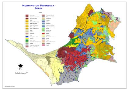 Mornington Peninsula Soils Legend Arthurs Seat  Flinders with Red Hill