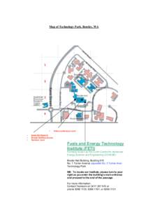 Map of Technology Park, Bentley, WA  • • • •