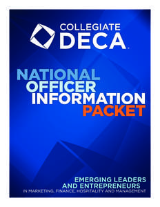 NATIONAL 	 OFFICER INFORMATION PACKET