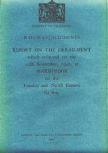 LONDON AND NORTH EASTERN RAILWAY .. . , . . MINISTRY OF TRANSPORT, Berkeley Square House,