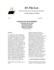 Science / Conflict of interest / Political corruption / Dispute resolution / Peer review / Employment / Board of directors / Organizational conflict / Dodd–Frank Wall Street Reform and Consumer Protection Act / Management / Business / Law
