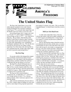 U.S. Department of Veterans Affairs Washington, D.C[removed]CELEBRATING AMERICA’S FREEDOMS