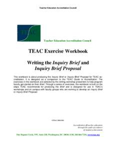 Microsoft Word - TEAC Exercise Workbook[removed]docx