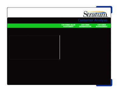 Silvon Stratum - Customer Analysis, Customer Report, Customer Profitability Analysis, Customer Scorecard