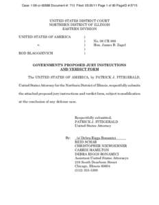 Case: 1:08-cr[removed]Document #: 713 Filed: [removed]Page 1 of 80 PageID #:5715  UNITED STATES DISTRICT COURT NORTHERN DISTRICT OF ILLINOIS EASTERN DIVISION UNITED STATES OF AMERICA