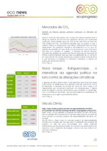 Outubro 2009 N.º 33  Mercados de CO2 Decisão do Tribunal Europeu precipita correcção no Mercado de Carbono 35