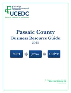 Passaic County Business Resource Guide 2015 start