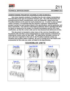 211 TECHNICAL SERVICES DIGEST DECEMBERUNDERSTANDING PROUDFOOT SOUNDBLOX AND SOUNDCELL