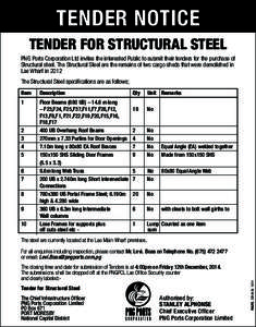 PNGPCL_CCDTender Notice_Tender for Steel