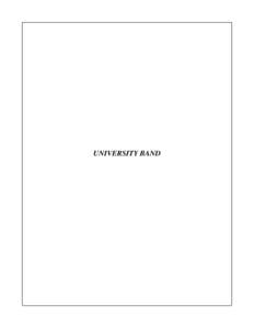 UNIVERSITY BAND  The Florida Agricultural and Mechanical University Fact Book[removed]