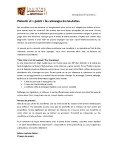 Chronique du 27 aoûtPrévenir et « guérir » les arrosages de moufettes Les moufettes sont des animaux au tempérament doux qui se sont adaptés aux milieux urbains. Leur relation avec les humains? Elles aiment