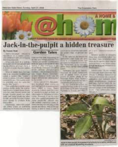 Delaware State News, Sunday, April 27, 2008  The Downstate Daily SHARE A G A R D E N PHOTO OR 