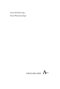 Werhahn[removed]p[removed]Hans Werhahn (Hg.) Neue Phänomenologie  VERLAG KARL ALBER