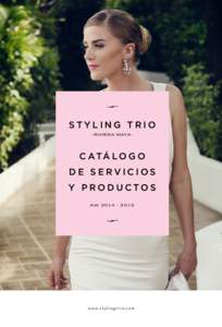 !  STYLING TRIO - R I V I E R A M AYA -  C ATÁ L O G O