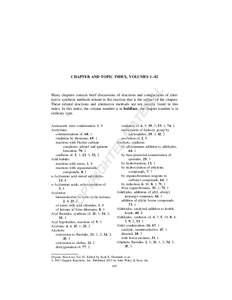 AL  CHAPTER AND TOPIC INDEX, VOLUMES 1–82 MA