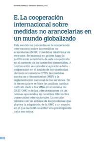 Informe sobre el comercio mundial[removed]E.	La cooperación internacional sobre medidas no arancelarias en un mundo globalizado