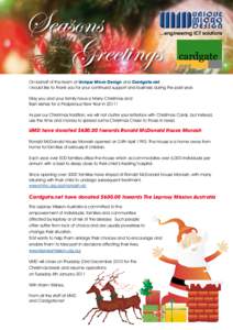 Ronald McDonald House Charities / Leprosy / Monash University / Christmas / Ronald McDonald / Health / Microbiology / The Leprosy Mission / Medicine