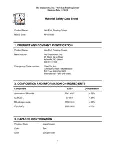 Technology / Oxidizing agents / Headgear / Personal protective equipment / Sports clothing / Corrosive substance / Fluorine / Inventory / Gas tungsten arc welding / Business / Chemistry / Safety