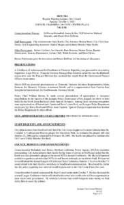 MINUTES Regular Meeting/Lompoc City Council Tuesday, October 1, 2002 COUNCIL CHAMBERS/100 CIVIC CENTER PLAZA 7:03 P.M. Councilmembers Present: