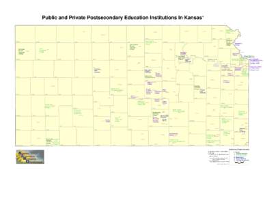 Public and Private Postsecondary Education Institutions In Kansas* & &  Norton