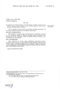 PUBLIC LAW[removed]—MAR. 20, [removed]STAT. 31 Public Law[removed]105th Congress