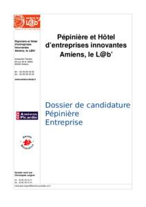 Dossier de candidature Entreprise v2