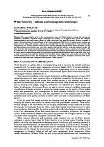 doi:piahsHydrological Sciences and Water Security: Past, Present and Future (Proceedings of the 11th Kovacs Colloquium, Paris, France, JuneIAHS Publ. 366, 