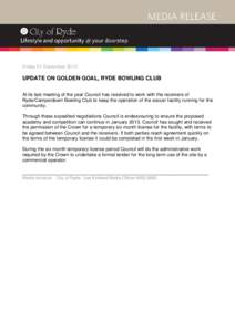 Microsoft Word - UPDATE ON GOLDEN GOAL - RYDE BOWLING CLUB[removed]_2_.doc