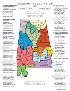 1. Northwest Alabama Council of Local Governments P.O. Box 2603 Muscle Shoals, AL[removed]ALABAMA ASSOCIATION