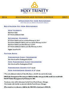Holy Trinity School / Trinity / Holy Trinity Catholic High School / Tuition payments / Theism / Spirituality / Theology