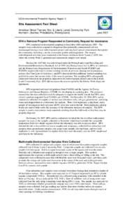 Soil contamination / Environmental remediation / Volatile organic compound / Geotechnical investigation / Soil test / United States Environmental Protection Agency / AMCO Chemical / Pemaco Maywood / Environment / Pollution / Earth