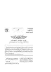 Ecological Engineering–39  When is restoration not? Incorporating landscape-scale processes to restore self-sustaining ecosystems in coastal wetland restoration