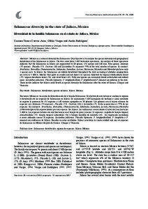 Revista Mexicana de Biodiversidad 79: 67- 79, 2008  Solanaceae diversity in the state of Jalisco, Mexico