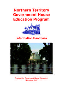 Northern Territory Government House Education Program Information Handbook