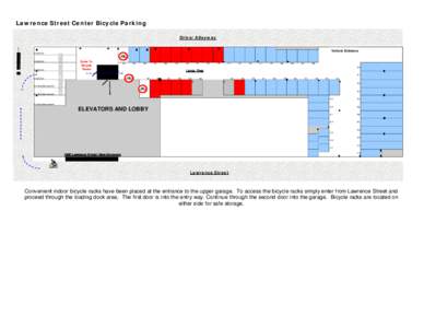 Lawrence Street Center Bicycle Parking Drive/Alleyway Vehicle Entrance LOADING  LOADING