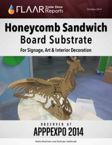 Trade Show  October 2014 Honeycomb Sandwich Board Substrate