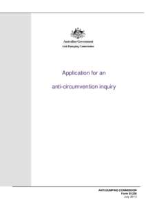 Microsoft Word - B1236 - Application for anti-circumvention inquiry