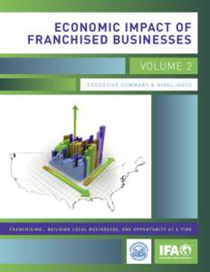 ECONOMIC IMPACT OF FRANCHISED BUSINESSES VOLUME 2 EXECUTIVE SUMMARY & HIGHLIGHTS  F R A N C H I S I N G … B U I L D I N G L O C A L B U S I N E S S E S , O N E O P P O R T U N I T Y AT A T I M E