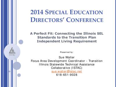Special Education Directors Conference Handout  -  Session 19 - ISTAC