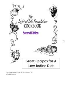 The Light of Life Foundation COOKBOOK Second Edition 1
