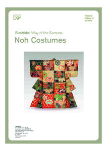 Bushido: Way of the Samurai  Noh Costumes JAPANESE Noh theatre robe, Atsuita