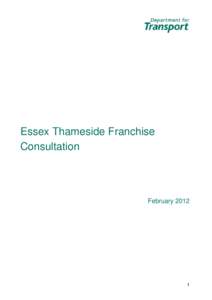Essex Thameside Franchise Consultation