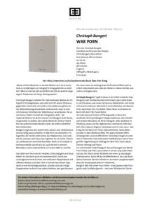 Neuerscheinung im Kehrer Verlag  Christoph Bangert WAR PORN Text von Christoph Bangert