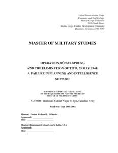 MMS Paper - LCol Eyre.DOC