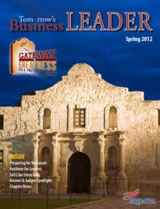 Tomorrow’s  LEADER Spring 2012