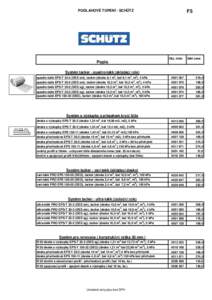 PODLAHOVÉ TOPENÍ - SCHÜTZ  F5 Obj. číslo